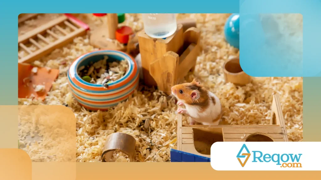 Hamster com excesso de comida estocada